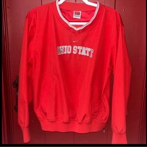 Vintage Y2K Red Nike Ohio state windbreaker youth Large